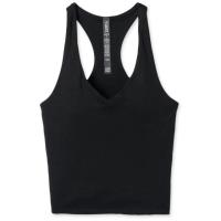 Women's Vuori Halo Performance Crop 2.0 Top 2024 in Black size Large | Elastane/Polyester