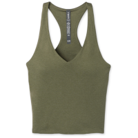 Women's Vuori Halo Performance Crop 2.0 Top 2024 in Green size Medium | Elastane/Polyester