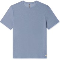 Vuori Strato Tech T-Shirt Men's 2024 in Blue size Medium | Spandex/Polyester