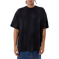 Thrills Cortex Worn Box Fit Oversize T-Shirt 2024 in Black size Large | Cotton