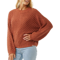 Women's Rip Curl Classic Surf Knit Crew 2024 Rust size Large | Cotton