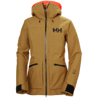 Women's Helly Hansen Powderqueen 3.0 Jacket 2025 in Brown size Small | Polyester