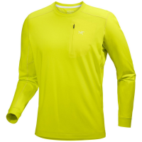 Arc'teryx Rho LT Crew Neck Top Men's 2025 in Yellow size X-Large | Polyester