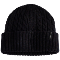 Autumn Wool Cable Knit Beanie Hat 2025 in Black