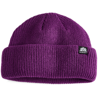 Autumn Shorty Double Roll Beanie Hat 2025 in Purple