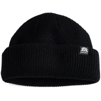 Autumn Shorty Double Roll Beanie Hat 2025 in Black