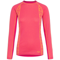 Women's Kari Traa Lekker Long-Sleeve Top 2025 in Pink size X-Large | Wool/Polyester