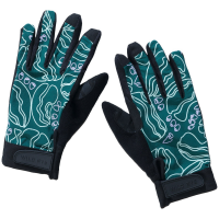 Women's Wild Rye Gnarnia Bike Gloves 2024 in Green size Medium | Nylon/Spandex