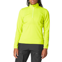 Women's Picture Organic Bake 1/4 Grid Fleece 2025 in Yellow size X-Large | Spandex/Polyester