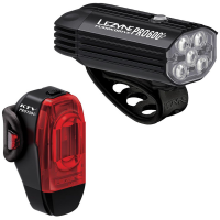 Lezyne Fusion Drive Pro 600+ / KTV Drive Pro+ Bike Light Set 2024 in Black | Aluminum