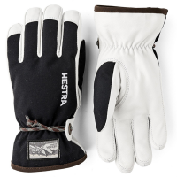 Kid's Hestra Wakayama Jr Gloves 2025 in Black | Leather/Polyester