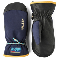 Kid's Hestra Wakayama Jr. Mittens 2025 in Blue | Leather/Polyester