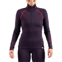 Women's Wild Rye Hailey Half-Zip Top 2025 in Purple size 4 | Wool/Micron