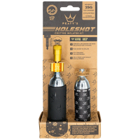 Peaty's Holeshot CO2 Tire Inflator Kit w/ Cartridges 2024 in Gold size Road/Gravel Kit (16G) | Aluminum