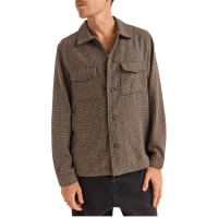 Rhythm Fleck Overshirt Men's 2024 in Brown size Medium | Wool/Polyester/Plastic