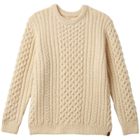 Brixton Classic Fisherman's Sweater Unisex 2024 in Khaki size X-Small | Nylon/Acrylic/Wool