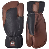 Hestra Topo 3-Finger Gloves 2025 in Brown size 8 | Polyester