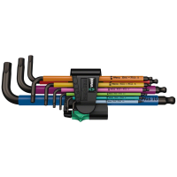 Wera 950/9 Hex-Plus Multicolour 1 SB Metric L-Key Wrench Set 2024 size 9-Piece