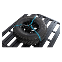 Spare wheel strap with eye bolts