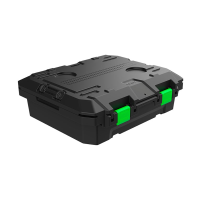 TRED Storage Box 25L - Black With Green