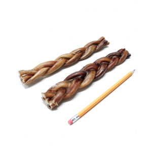 8-9" Braided Bully Sticks  2 Pounds | 20-24 Pieces by Bully Sticks Direct