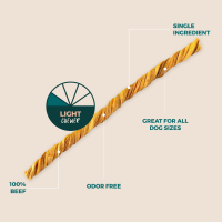 12" Beef Tripe Twists - 10 PACK  by Bully Sticks Direct