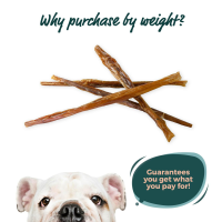 12" BABY Bully Bladder Sticks 1 Pound | 15-18 Pieces by Bully Sticks Direct