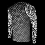 POLYNESIAN ISLAND OF PACIFIC BLACK AND WHITE