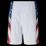 AMERICANA WHITE ATHLETIC PERFORMANCE SHORTS