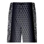 BLACK AND WHITE POLYNESIAN ATHLETIC PERFORMANCE SHORTS