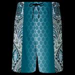 BLUE SEA TURTLE POLYNESIAN ATHLETIC PERFORMANCE SHORTS