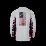 AMERICAN VINTAGE CAMO PERFORMANCE FISHING SHIRT WHITE