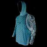 BLUE AQUATIC POLYNESIAN HOODIE