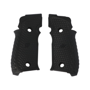 P226 ZEV SAO G10 GRIP SET, HEXAGONAL AGGRESSIVE, BLK