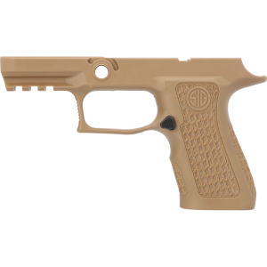 P320 XCOMPACT 9MM/40/.357 LASER ENGRAVED GRIP MODULE - COYOTE TAN, MEDIUM GRIP