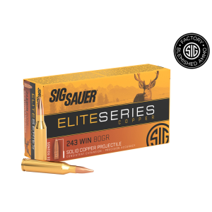 243 WIN, 80GR, ELITE SERIES COPPER - Blemished