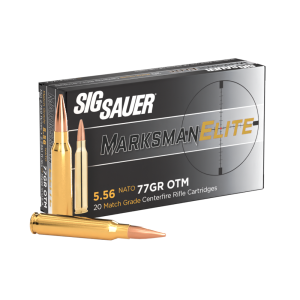 5.56X45MM, 77GR, MARKSMAN ELITE, OTM