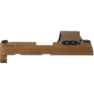 P320-M18 9MM 3.9" SLIDE ASSEMBLY, ROMEO-M17, COYOTE