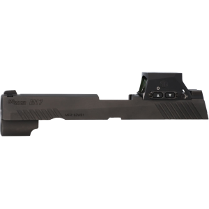 P320-M17 9MM 4.7" SLIDE ASSEMBLY, ROMEO-M17, BLACK