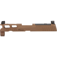 P320 3.9" PRO-CUT SLIDE ASSEMBLY, SUPPRESSOR SIGHTS, OPTIC READY - COYOTE BROWN