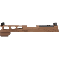 P320 4.7" PRO-CUT SLIDE ASSEMBLY, SUPPRESSOR SIGHTS, OPTIC READY - COYOTE BROWN