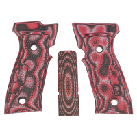 P320 AXG GRIP PANEL SET, G10, RED LAVA