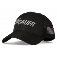 SIG SAUER - PREMIUM BLACK TRUCKER HAT - DOUBLE MESH