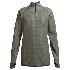 The Best Baselayer for Hunting - High-Performance Baselayer Shirt - HECSTYLE(TM) Olive , X-Large