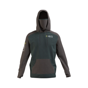 HECStyle(TM) Hoodie With Integrated Face Cover - Forest/brown , 2X-Large