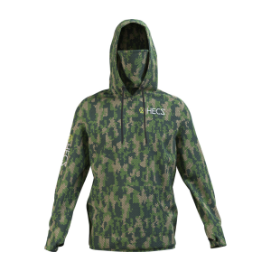HECStyle(TM) Hoodie With Integrated Face Cover - HECSTYLE(TM) Everywhere Green , 3X-Large