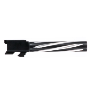 Barrel for Glock 26 | 9mm | 416R SS Black Nitride Bear Claw Fluted | Unthreaded