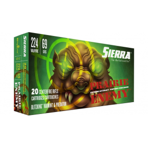 rra Ammunition  Prairie Enemy .224 Valkyrie  69 Grain Sierra BlitzKing  20rd Ammo