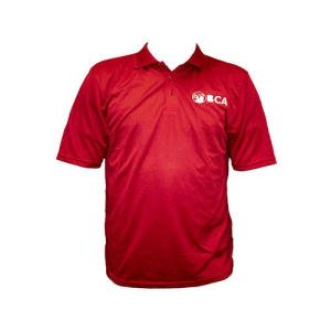 BCA Collared Dry Fit Red Shirt-Small