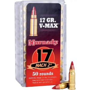 Hornady .17 Hornady Mach 2 Ammunition 50 Rounds V-MAX PT 17 Grain